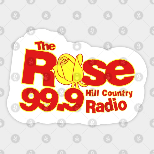 The Rose Radio Station Hill Country Sticker by Gimmedangers